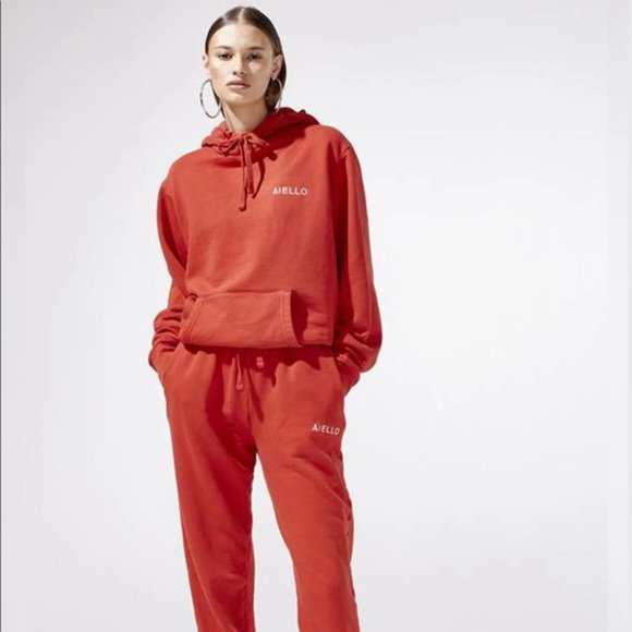 Frankie's Bikinis Tops - Frankie’s Bikinis SET Aiello Red Sweatsuit